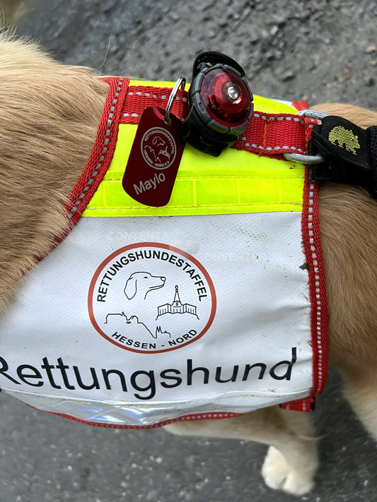 Hundemarken für eine Rettungshundestaffel