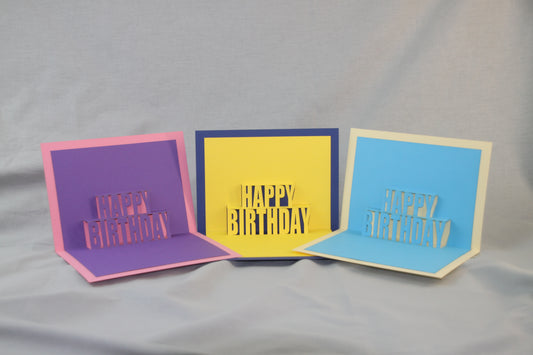 Popup-Karte "Happy Birthday"